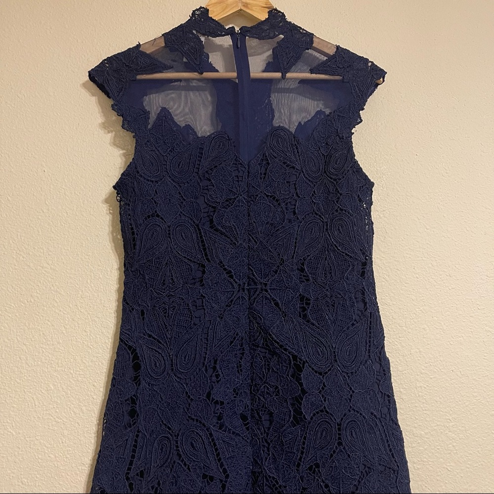 Jonathan Simkhai Jersey and‎ tulle-trimmed corded lace mini dress - Picture 8 of 16